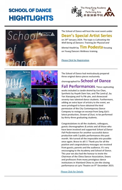 School of Dance Highlights｜Jan 2024