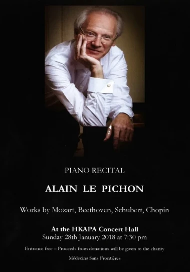 Alain Le Pichon Charity Recital for Medecins Sans Frontieres