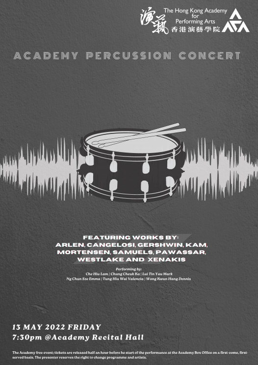 Academy Percussion Concert