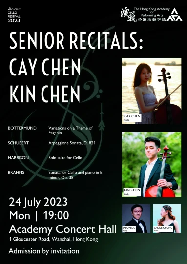 Academy Cello Festival 2023: Senior Recitals: Cay Chen and Kin Chen