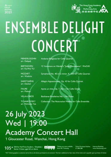 Thumbnail Academy Cello Festival 2023: Ensemble Delight Concert