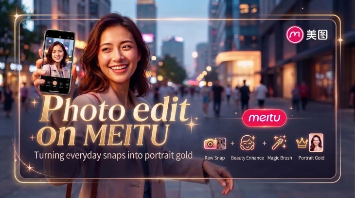 Thumbnail Photo edit on Meitu: Turning Everyday Snaps Into Portrait Gold