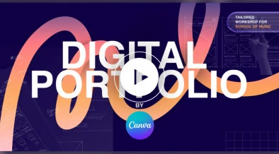 Tailored workshop for School of Music: Digital Portfolio by Canva