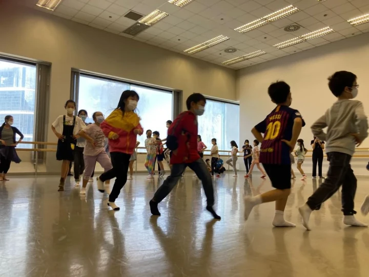 Many of the children enjoyed their first ever ballet class 