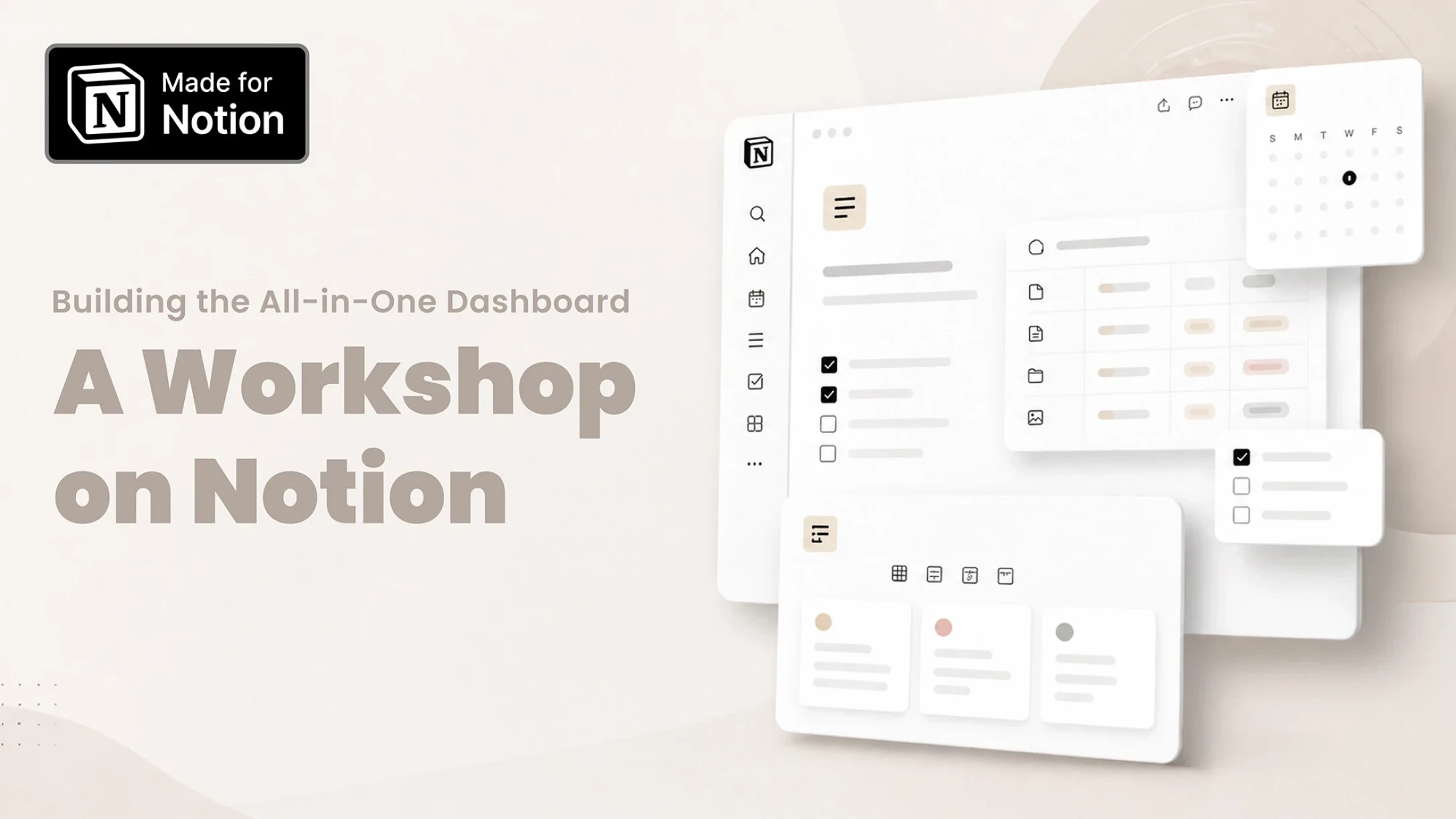 Building the All-in-One Dashboard: A Workshop on Notion