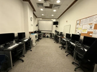 Editing Suite 1 with AVID Media Composer Ultimate, Pro Tools, Adobe Creative Cloud, Davinci Resolve