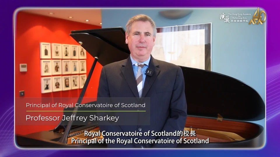 Principal of Royal Conservatoire of Scotland - Professor Jeffrey Sharkey