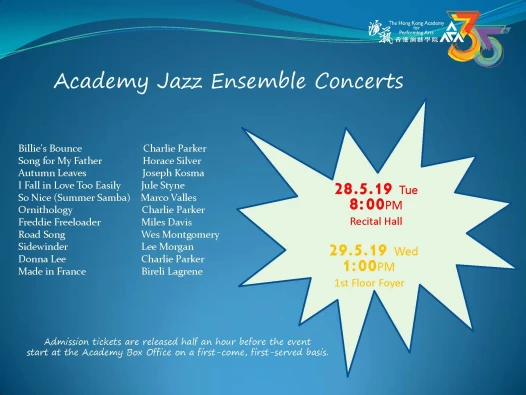 Academy Jazz Ensemble Lunchtime Concert 