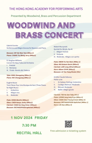 Academy Woodwind and Brass Concert