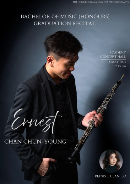 Thumbnail Academy Bachelor of Music (Honours) Degree Graduation Recital: Chan Chun-young (Oboe)