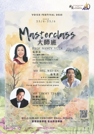 Thumbnail Academy Voice Festival 2025 - Voice Masterclass by Nancy Yuen